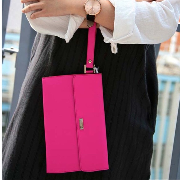kate spade Handbags - Kate Spade Pink Newbury Lane Molly Mini Clutch